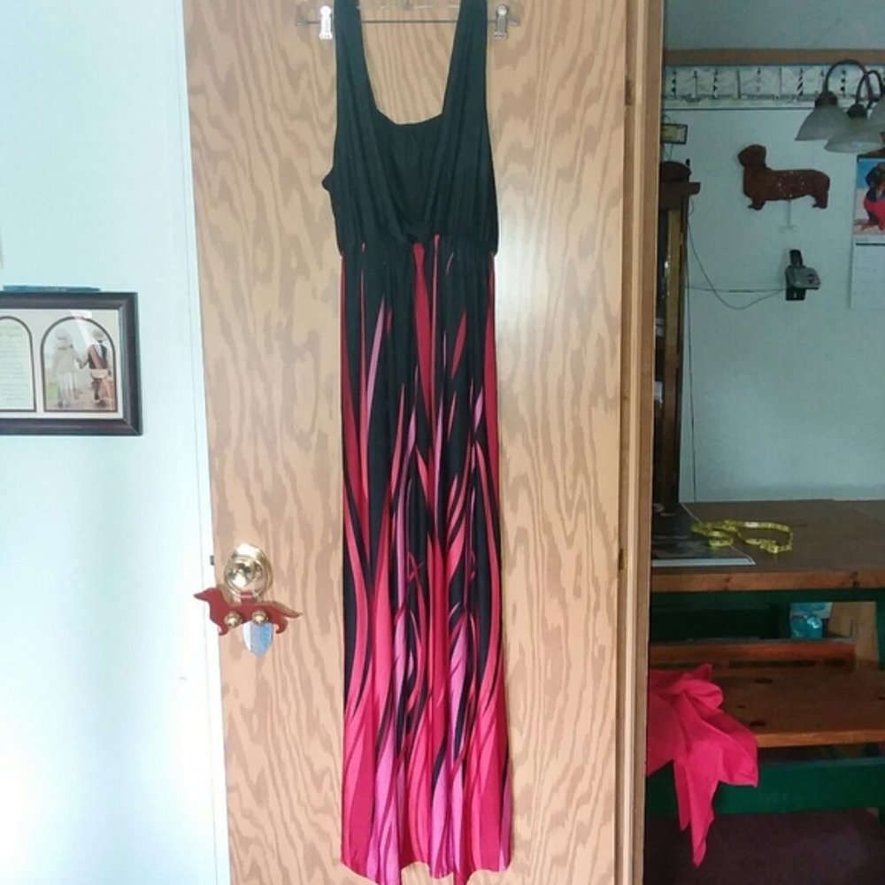 Fire Print Dress